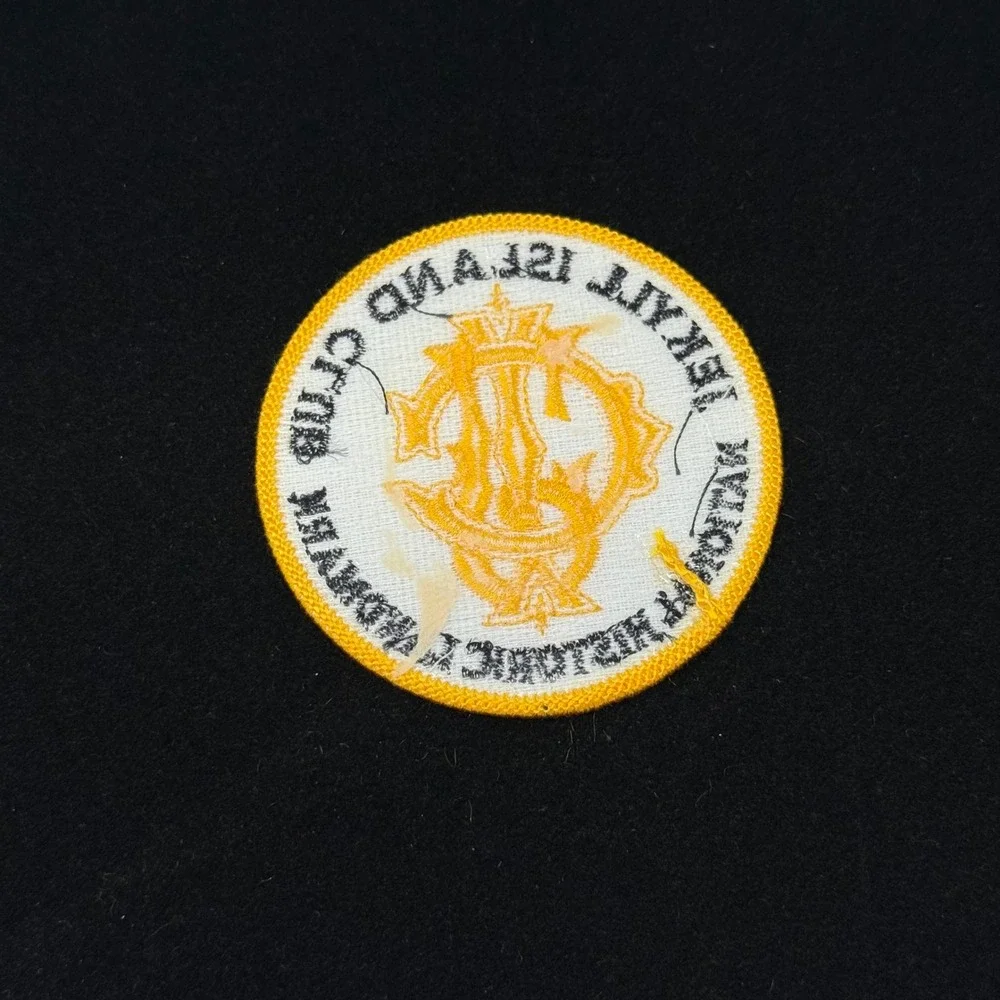 Jekyll Island Club National Historic Landmark Embroidered Souvenir Patch Yellow